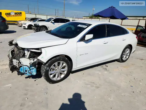 2022 Chevrolet Malibu Lt VIN 1G1ZD5STXNF200221 фото 1