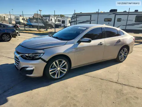 2022 Chevrolet Malibu Lt VIN 1G1ZD5ST1NF195412 фото 1