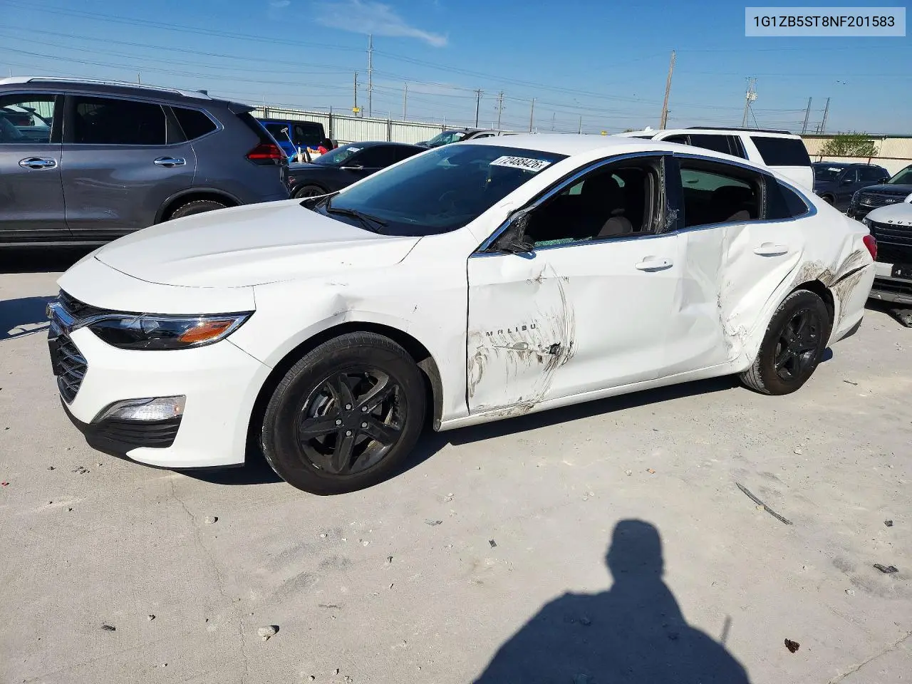 2022 Chevrolet Malibu Ls VIN 1G1ZB5ST8NF201583 фото 1