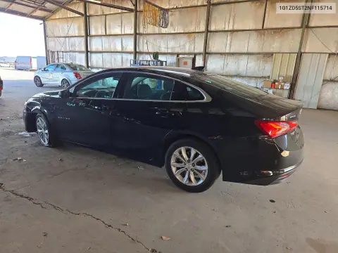 2022 Chevrolet Malibu Lt VIN 1G1ZD5ST2NF115714 фото 2