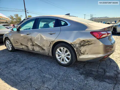 2022 Chevrolet Malibu Lt VIN 1G1ZD5ST2NF136045 фото 2