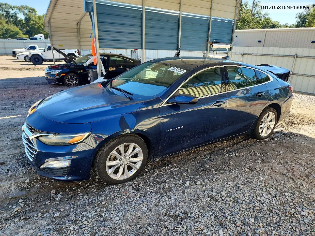 2022 Chevrolet Malibu Lt VIN 1G1ZD5ST6NF130099 фото 1