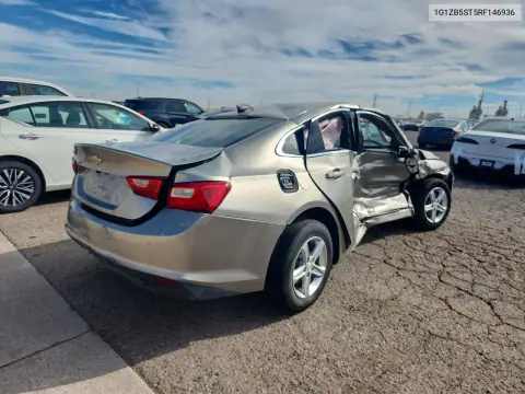 1G1ZB5ST5RF146936 — 2024 Chevrolet Malibu, фото 3 с аукциона Copart 15.10.2026, Переворот