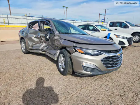 1G1ZB5ST5RF146936 — 2024 Chevrolet Malibu, фото 4 с аукциона Copart 15.10.2026, Переворот