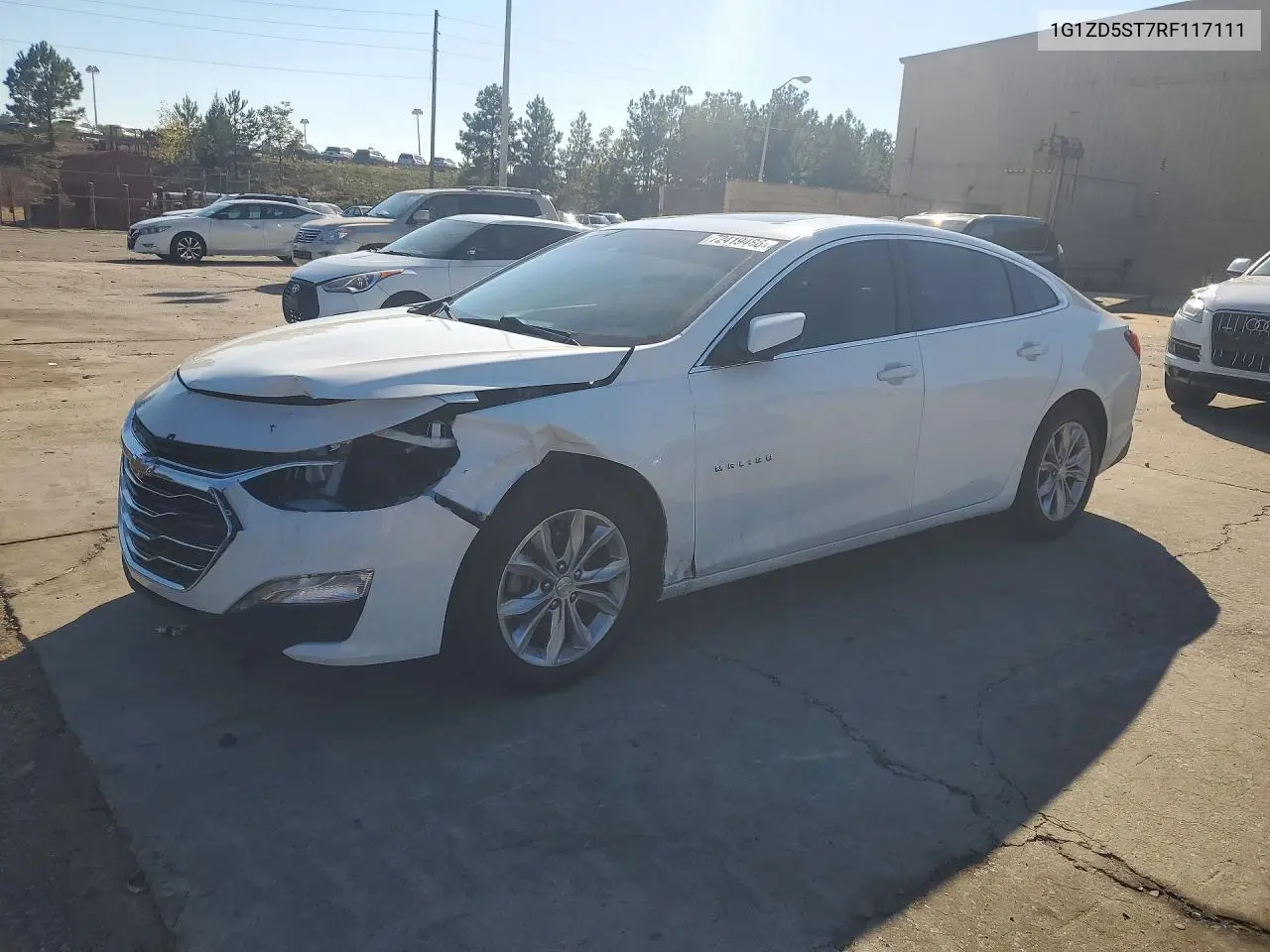 1G1ZD5ST7RF117111 Chevrolet Malibu 2024 — повреждение Передняя часть, фото до ремонта