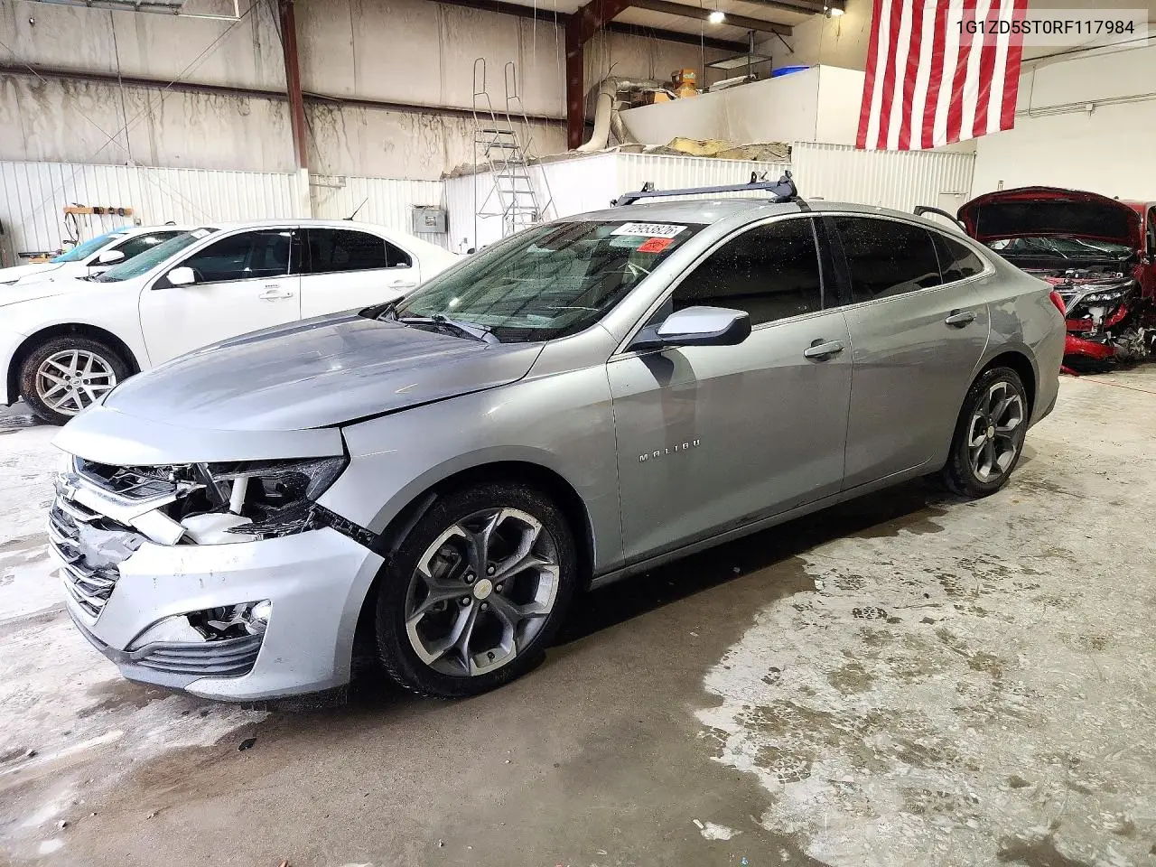 1G1ZD5ST0RF117984 Chevrolet Malibu 2024 — повреждение Передняя часть, фото до ремонта