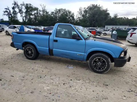 1997 Chevrolet S Truck S10 VIN 1GCCS1441VK152360 фото 4