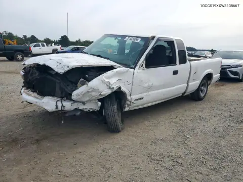 1GCCS19XXW8138667 — 1998 Chevrolet S-10 Pickup, Передняя часть, фото до ремонта
