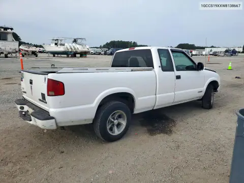 1998 Chevrolet S Truck S10 VIN 1GCCS19XXW8138667 фото 3