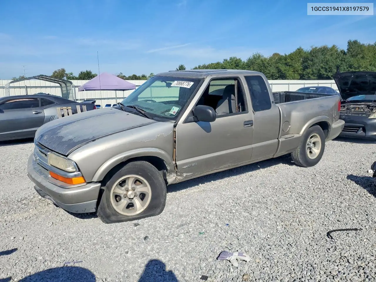1999 Chevrolet S10 VIN 1GCCS1941X8197579 фото 1