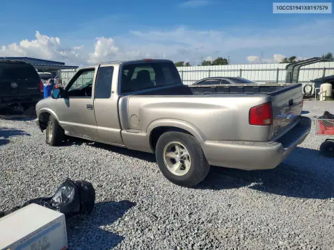 1999 Chevrolet S10 VIN 1GCCS1941X8197579 фото 2