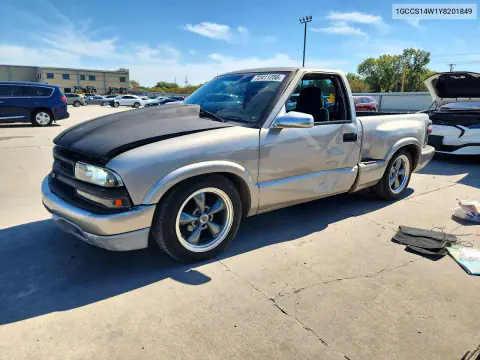 1GCCS14W1Y8201849 — 2000 Chevrolet S-10 Pickup, Сторона, фото до ремонта