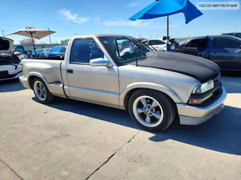 2000 Chevrolet S10 VIN 1GCCS14W1Y8201849 фото 4
