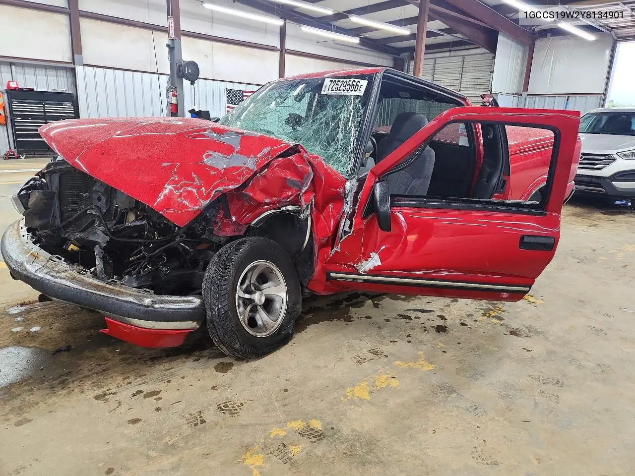 2000 Chevrolet S Truck S10 VIN 1GCCS19W2Y8134901 фото 1