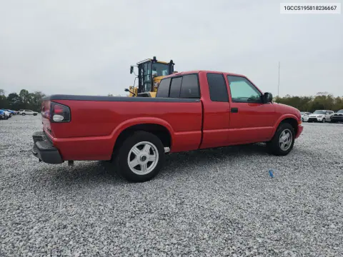 2001 Chevrolet S Truck S10 VIN 1GCCS195818236667 фото 3
