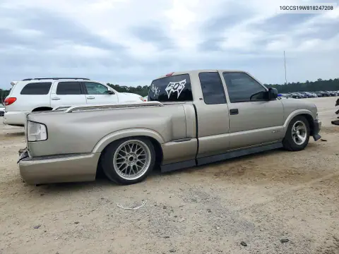 2001 Chevrolet S10 VIN 1GCCS19W818247208 фото 3