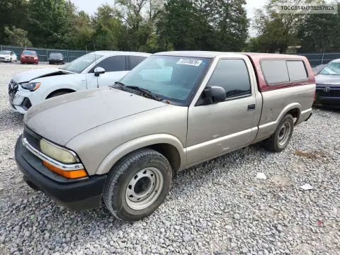 1GCCS14H338257026 — 2003 Chevrolet S-10 Pickup, Мелкие вмятины и царапины, фото до ремонта