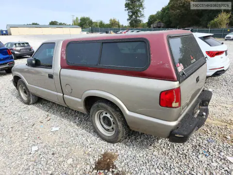 2003 Chevrolet S Truck S10 VIN 1GCCS14H338257026 фото 2