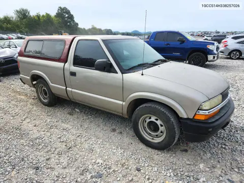 2003 Chevrolet S Truck S10 VIN 1GCCS14H338257026 фото 4