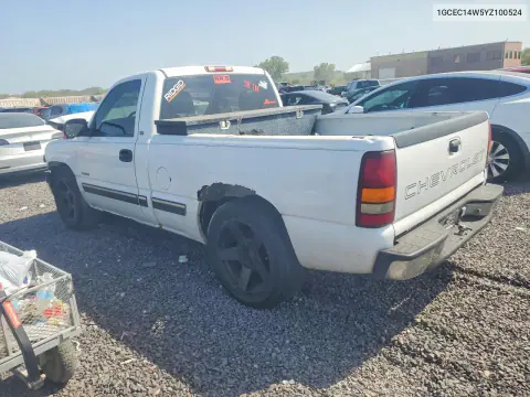 2000 Chevrolet Silverado C1500 VIN 1GCEC14W5YZ100524 фото 2