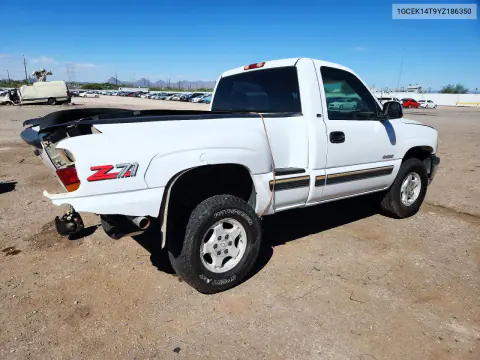 2000 Chevrolet Silverado K1500 VIN 1GCEK14T9YZ186350 фото 3