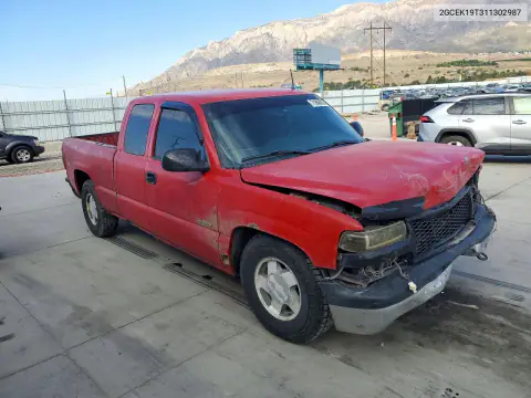 2001 Chevrolet Silverado K1500 VIN 2GCEK19T311302987 фото 4
