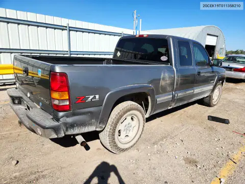 2001 Chevrolet Silverado K1500 VIN 2GCEK19T011358210 фото 3