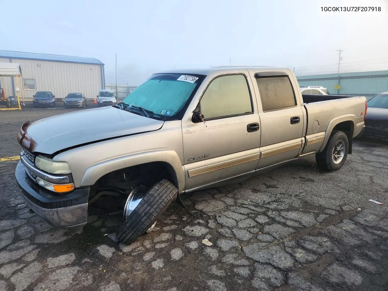 2002 Chevrolet Silverado K1500 Heavy Duty VIN 1GCGK13U72F207918 фото 1