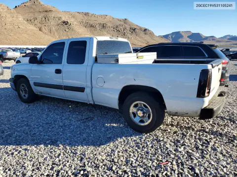 2003 Chevrolet Silverado C1500 VIN 2GCEC19V531105241 фото 2