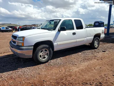 2GCEK19T131120885 — 2003 Chevrolet Silverado, Задняя часть, фото до ремонта