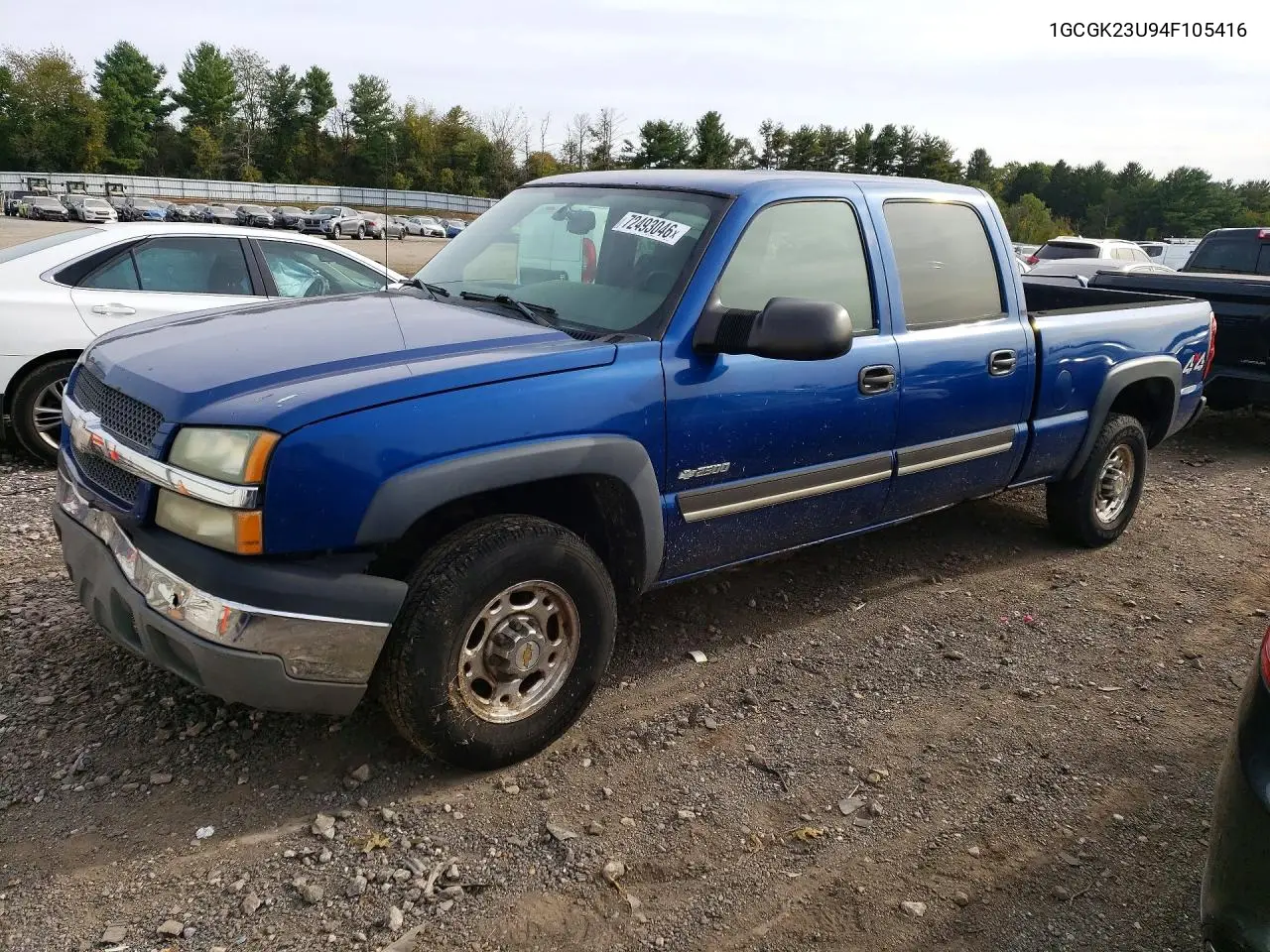 2004 Chevrolet Silverado K2500 VIN 1GCGK23U94F105416 фото 1
