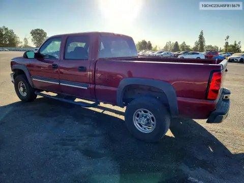 2005 Chevrolet Silverado C2500 Heavy Duty VIN 1GCHC23U45F815679 фото 2