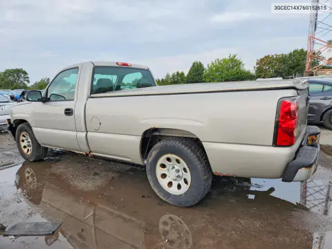 2006 Chevrolet Silverado C1500 VIN 3GCEC14X76G152615 фото 2