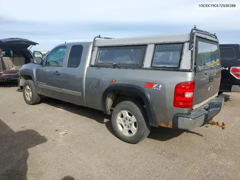 2007 Chevrolet Silverado K1500 VIN 1GCEK19C67Z630288 фото 2
