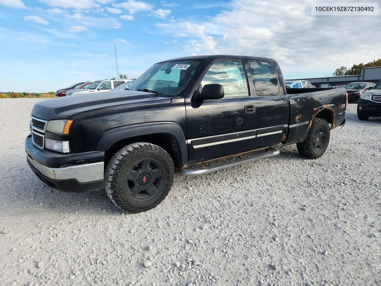 2007 Chevrolet Silverado K1500 Classic VIN 1GCEK19Z87Z130492 фото 1