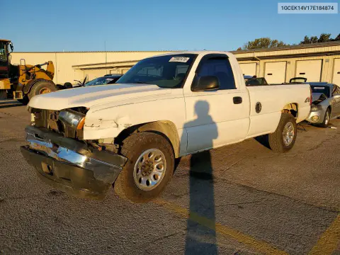 1GCEK14V17E184874 — 2007 Chevrolet Silverado, Передняя часть, фото до ремонта