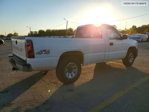 2007 Chevrolet Silverado K1500 Classic VIN 1GCEK14V17E184874 фото 3