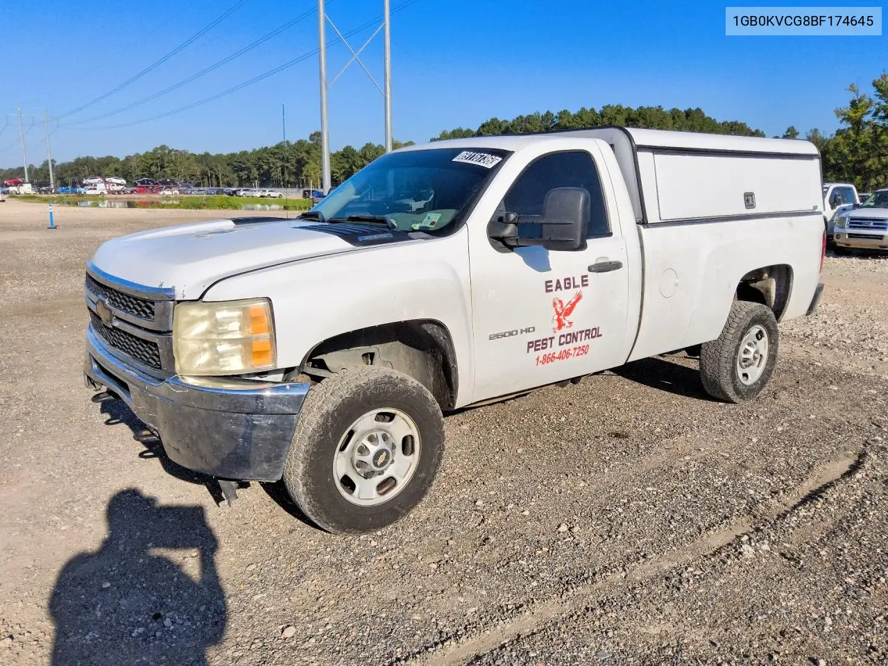 1GB0KVCG8BF174645 Chevrolet Silverado 2011 — повреждение Сторона, фото до ремонта