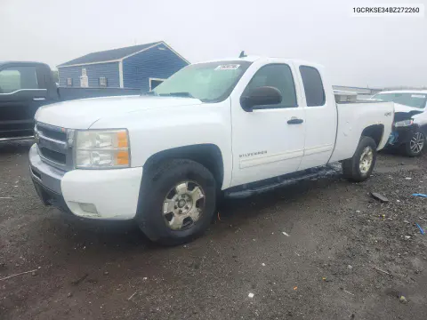 1GCRKSE34BZ272260 — 2011 Chevrolet Silverado, Мелкие вмятины и царапины, фото до ремонта