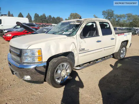 3GCPKSE77DG247897 — 2013 Chevrolet Silverado, Верхняя часть / Крыша, фото до ремонта