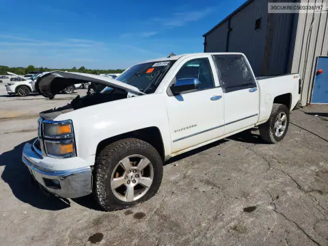 3GCUKREC5EG336197 — 2014 Chevrolet Silverado, Передняя часть, фото до ремонта