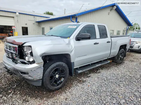 1GCVKREC4EZ348717 — 2014 Chevrolet Silverado, Передняя часть, фото до ремонта