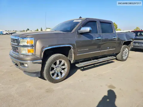 3GCUKREC8EG297217 — 2014 Chevrolet Silverado, Задняя часть, фото до ремонта