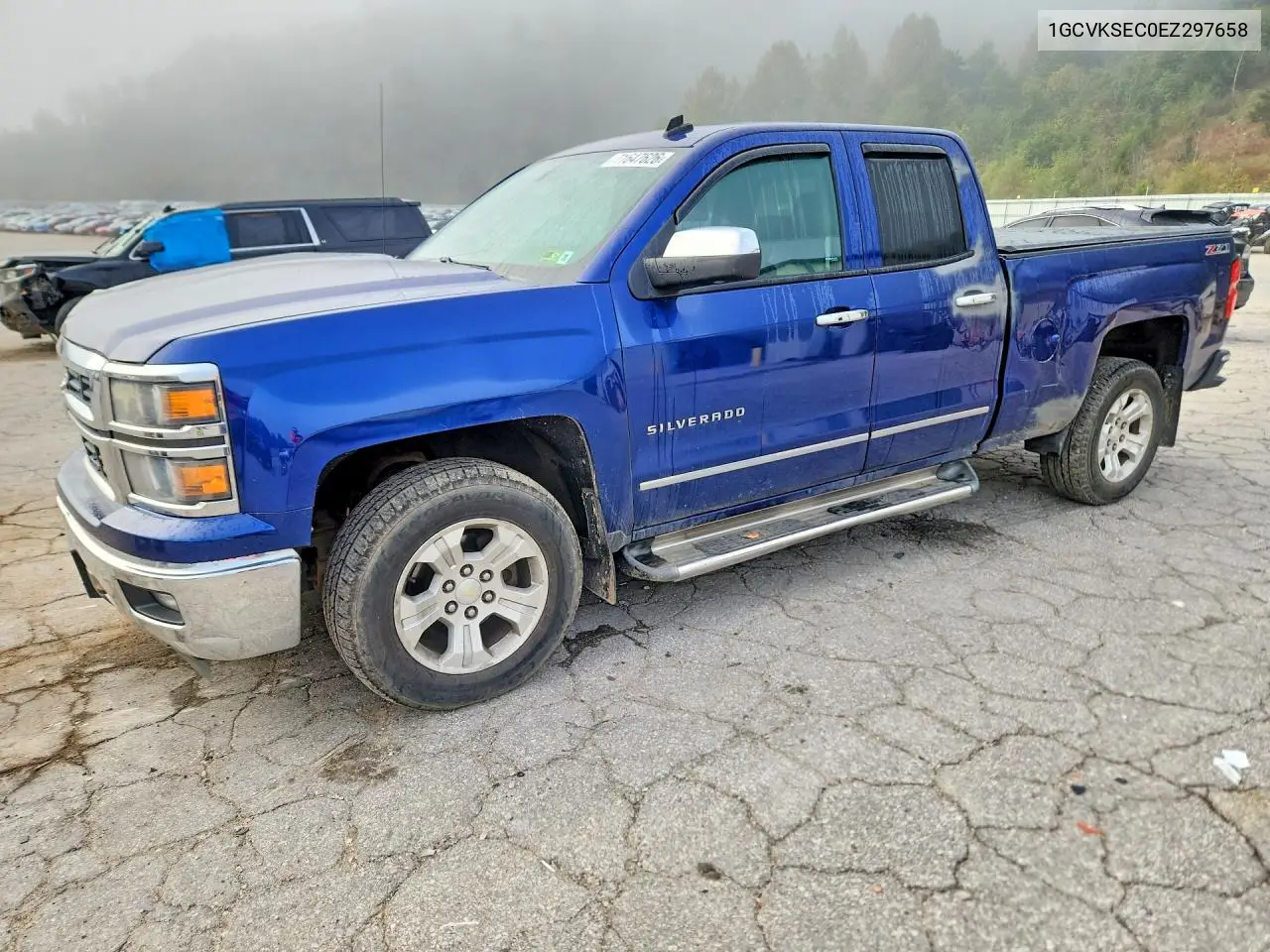 1GCVKSEC0EZ297658 Chevrolet Silverado 2014 — повреждение Передняя часть, фото до ремонта