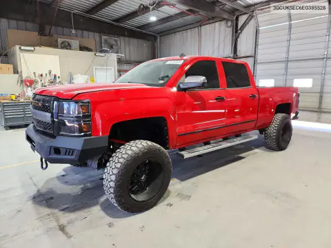 3GCUKSEC6EG385528 — 2014 Chevrolet Silverado, Град, фото до ремонта