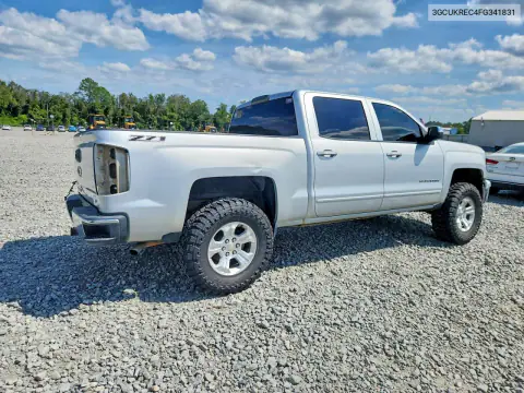 3GCUKREC4FG341831 — 2015 Chevrolet Silverado, фото 3 с аукциона Copart, Передняя часть