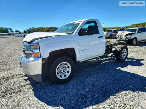 1GB3CYCG0FZ544518 — 2015 Chevrolet Silverado, Передняя часть, фото до ремонта