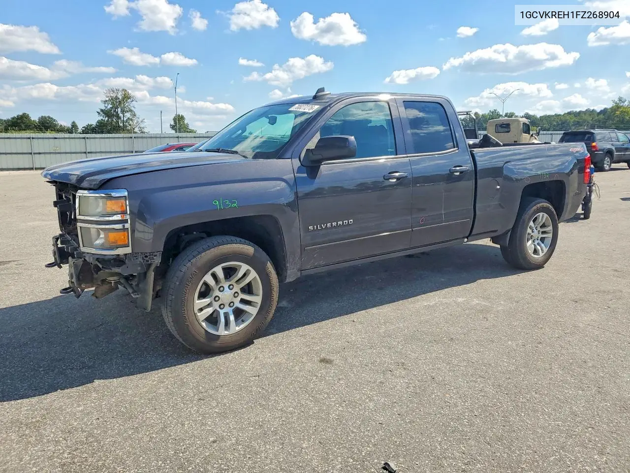 1GCVKREH1FZ268904 Chevrolet Silverado 2015 — повреждение Передняя часть, фото до ремонта