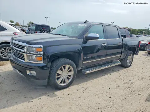 3GCUKTEC9FG390889 — 2015 Chevrolet Silverado, Задняя часть, фото до ремонта