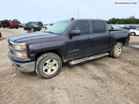 3GCUKREC9FG179386 — 2015 Chevrolet Silverado, Передняя часть, фото до ремонта